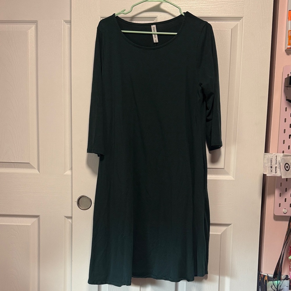 Elegant Forest Green Dress